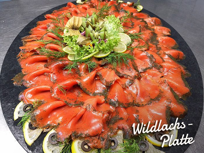 Wildlachsplatte